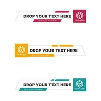 Vector of Modern Lower Third Banner. Perfect for graphic design, web design, etc.