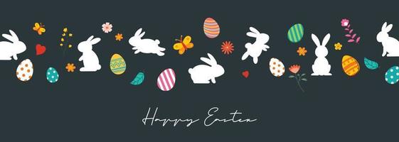 Happy easter egg greeting card background template.Can be used for cover, invitation, ad, wallpaper,flyers, posters, brochure. vector