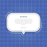 Testimonial template bubble chat concept suitable for web and mobile app. vector