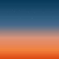 vector illustration of the sunset from the top of the hill