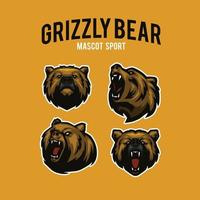 bear sport logo vector