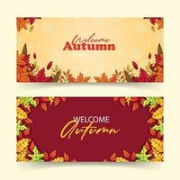 autumn background design vector