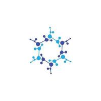 Molecule logo template vector icon