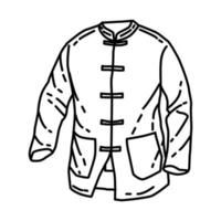 Tang Suit for Men Icon. Doodle Hand Drawn or Outline Icon Style. vector