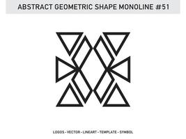 Geometrical Abstract Polygonal Shapes Elegant Borders Frame Element Symbols Free Vector