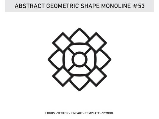 Geometrical Abstract Polygonal Shapes Elegant Borders Frame Element Symbols Free Vector