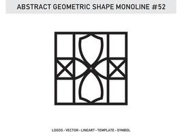 Geometrical Abstract Polygonal Shapes Elegant Borders Frame Element Symbols Free Vector