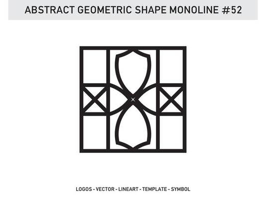 Geometrical Abstract Polygonal Shapes Elegant Borders Frame Element Symbols Free Vector