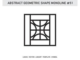 Geometrical Abstract Polygonal Shapes Elegant Borders Frame Element Symbols Free Vector