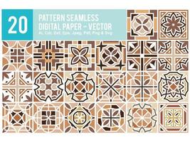 Colorful Pattern Seamless Set Pro vector