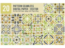 Colorful Pattern Seamless Set Pro vector