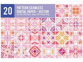 Colorful Pattern Seamless Set Pro vector