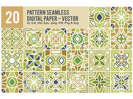 Colorful Pattern Seamless Set Pro vector