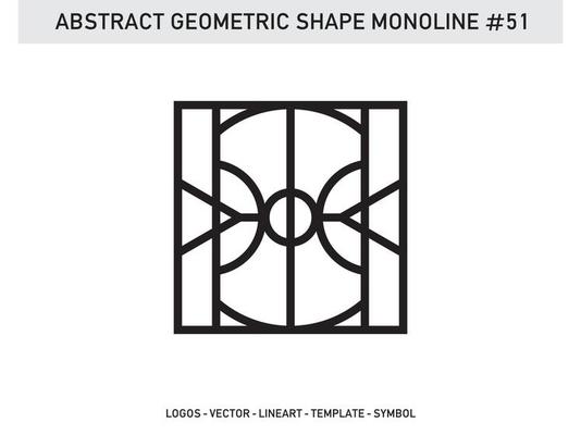 Geometrical Abstract Polygonal Shapes Elegant Borders Frame Element Symbols Free Vector