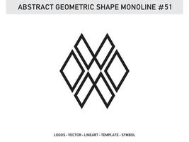 Geometrical Abstract Polygonal Shapes Elegant Borders Frame Element Symbols Free Vector