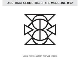 Geometrical Abstract Polygonal Shapes Elegant Borders Frame Element Symbols Free Vector