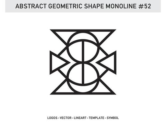 Geometrical Abstract Polygonal Shapes Elegant Borders Frame Element Symbols Free Vector