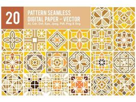 Colorful Pattern Seamless Set Pro vector