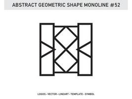 Geometrical Abstract Polygonal Shapes Elegant Borders Frame Element Symbols Free Vector