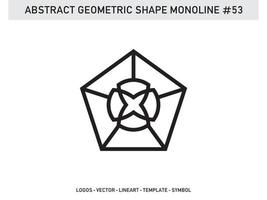 Geometrical Abstract Polygonal Shapes Elegant Borders Frame Element Symbols Free Vector