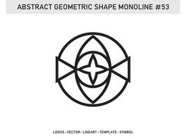 Geometrical Abstract Polygonal Shapes Elegant Borders Frame Element Symbols Free Vector