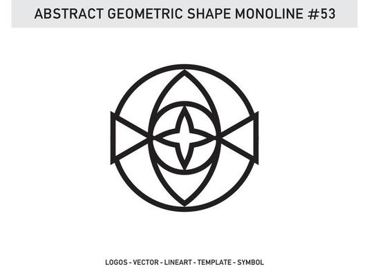 Geometrical Abstract Polygonal Shapes Elegant Borders Frame Element Symbols Free Vector