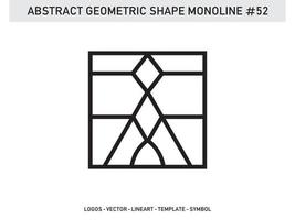 Geometrical Abstract Polygonal Shapes Elegant Borders Frame Element Symbols Free Vector