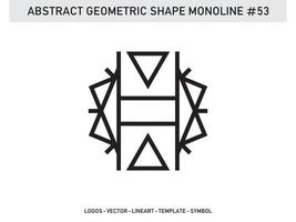Geometrical Abstract Polygonal Shapes Elegant Borders Frame Element Symbols Free Vector