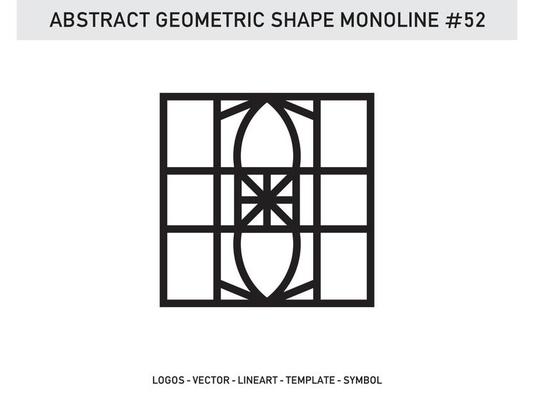 Geometrical Abstract Polygonal Shapes Elegant Borders Frame Element Symbols Free Vector