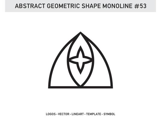 Geometrical Abstract Polygonal Shapes Elegant Borders Frame Element Symbols Free Vector