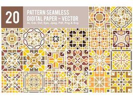 Colorful Pattern Seamless Set Pro vector