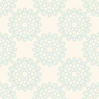 Fantasy seamless pattern with ornamental mandala. Abstract round doodle flower background. Floral geometric circle. vector