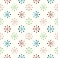 Abstract seamless pattern with mandala flower. Mosaic, tile, polka dot. Floral background. vector