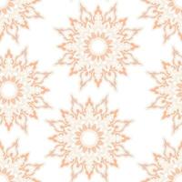 Abstract seamless pattern with mandala flower. Mosaic, tile, polka dot. Floral background. vector