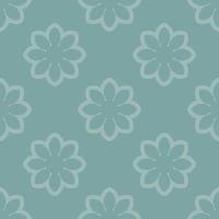 Abstract seamless pattern with mandala flower. Mosaic, tile. Floral background. vector