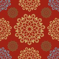 Decorative ornament seamless pattern background vector