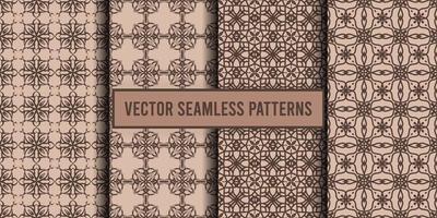 Decorative ornament seamless pattern background vector