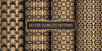 Decorative ornament seamless pattern background vector