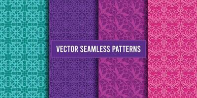 Decorative ornament seamless pattern background vector