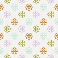 Abstract seamless pattern with mandala flower. Mosaic, tile, polka dot. Floral background. vector