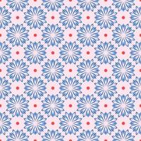 Resumen de patrones sin fisuras con flor de mandala. mosaico, azulejo. fondo floral. vector