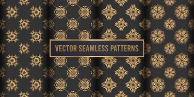 Decorative ornament seamless pattern background vector