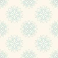 Fantasy seamless pattern with ornamental mandala. Abstract round doodle flower background. Floral geometric circle. vector