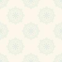 Fantasy seamless pattern with ornamental mandala. Abstract round doodle flower background. Floral geometric circle. vector