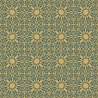 Abstract seamless pattern with mandala flower. Mosaic, tile. Floral background. vector