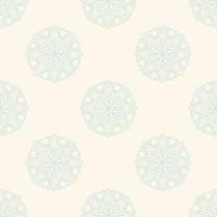 Fantasy seamless pattern with ornamental mandala. Abstract round doodle flower background. Floral geometric circle. vector