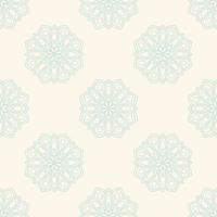 Fantasy seamless pattern with ornamental mandala. Abstract round doodle flower background. Floral geometric circle. vector
