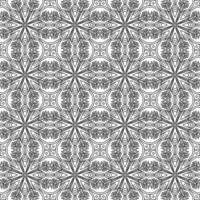 Abstract seamless pattern with mandala flower. Mosaic, tile. Floral background. vector