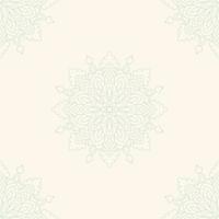 Fantasy seamless pattern with ornamental mandala. Abstract round doodle flower background. Floral geometric circle. vector