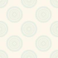 Fantasy seamless pattern with ornamental mandala. Abstract round doodle flower background. Floral geometric circle. vector